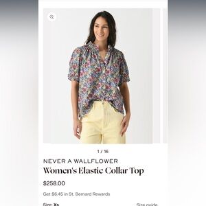 Never A Wallflower Floral Ruffle Neck Top